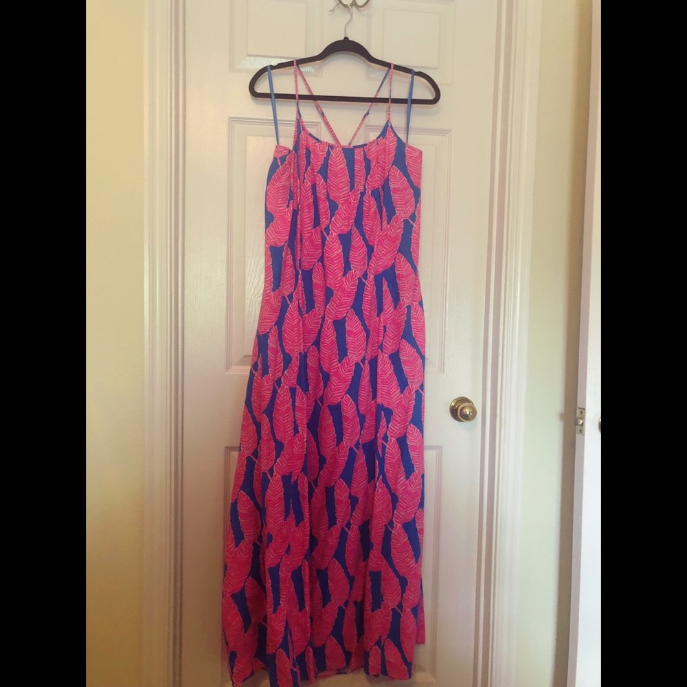 NWOT Vinyard Vines Palm Tree Maxi Dress
